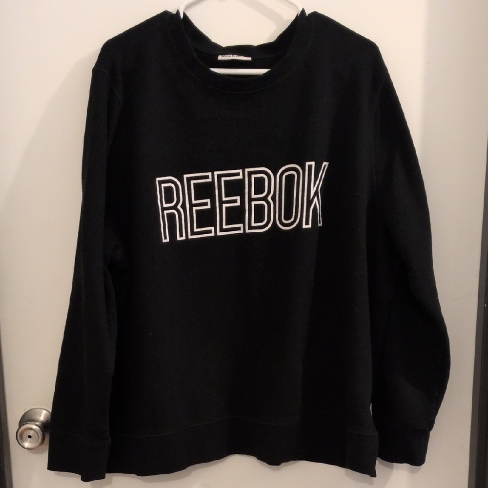 Reebok Women's Black Crew Neck Sweater